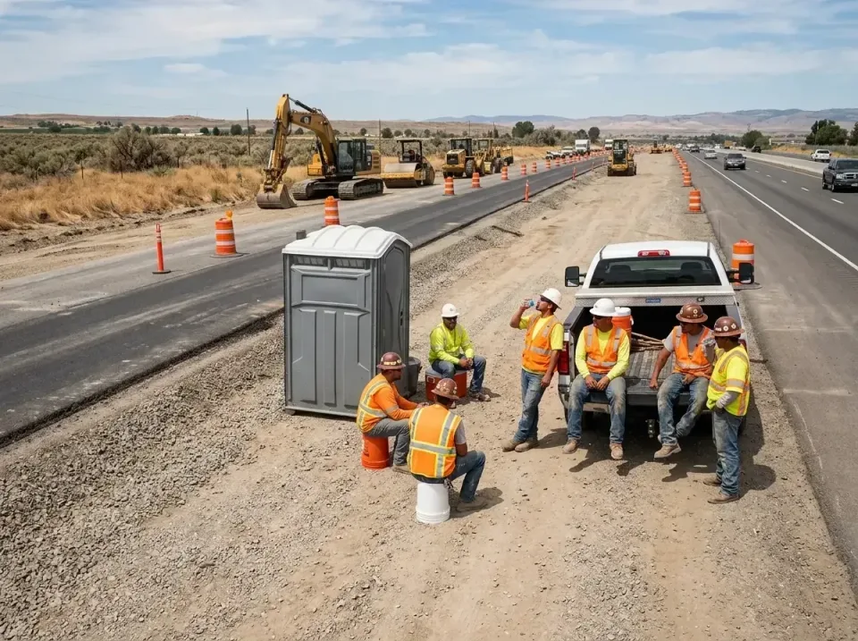 highway-road-construction-crew-007 — frequently asked questions, Porta Potty and Restroom Rentals in Bonadelle Ranchos, CA